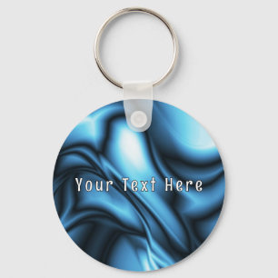 Blue Silk wave Keychain