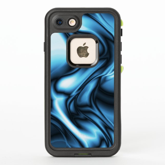 Blue Silk wave LifeProof iPhone Case (Back)