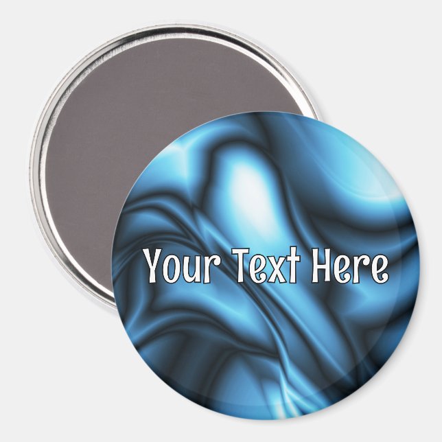 Blue Silk wave Magnet (Front/Back)