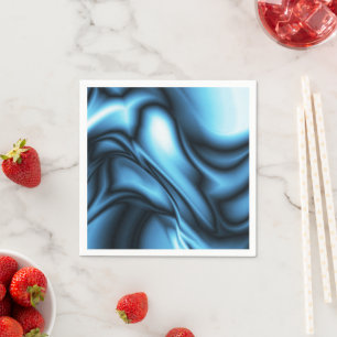 Blue Silk wave Napkin