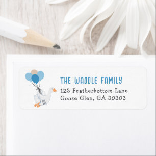 Blue Silly Goose Address Return