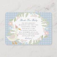 Blue Silly Goose Gingham Floral Books for Baby