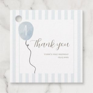 Blue Silly Goose Square Favour Tag