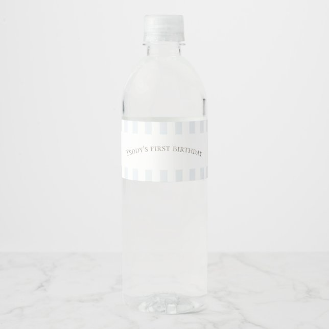 Blue Silly Goose Water Bottle Label (Front)