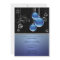 Blue Silver Christmas Ornaments on Black Party