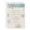 Blue Silver Ivory Snowflake Winter Bridal Shower