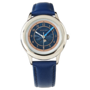 Blue & Silver Moon Watch