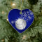 Blue Silver Snowflake Volleyball Personalized