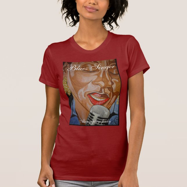 Blue singer T-Shirt (Front)