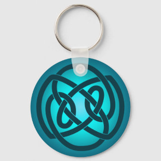 Blue Single Loop Knot Keychain