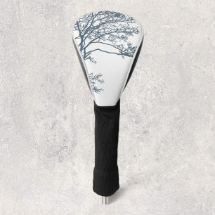 Blue Single Tree Boho Golf Head Cover
