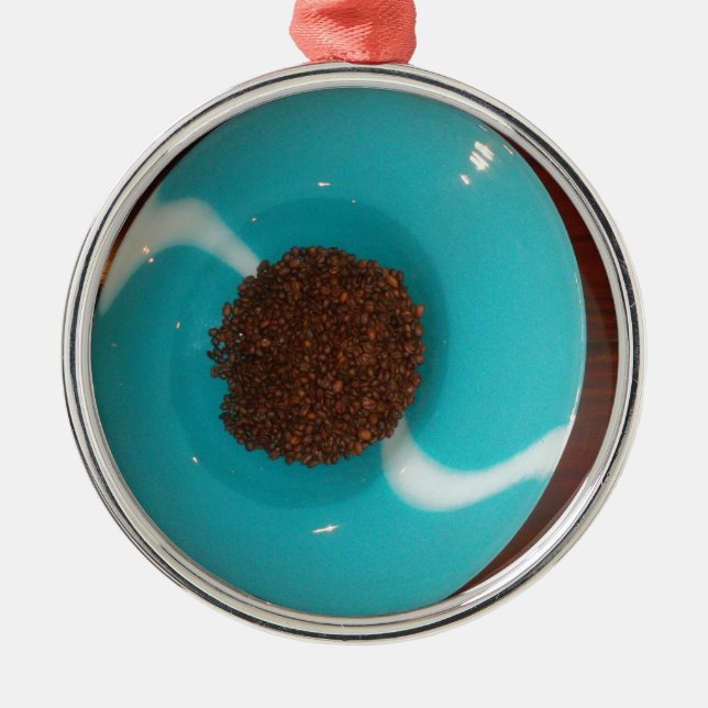 Blue  Skeezer Metal Ornament (Front)
