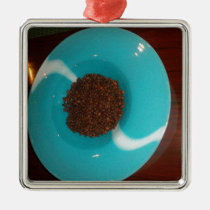 Blue  Skeezer Metal Ornament