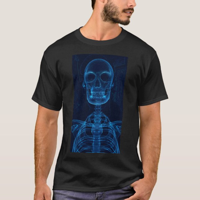 Blue skeleton T-shirt  (Front)