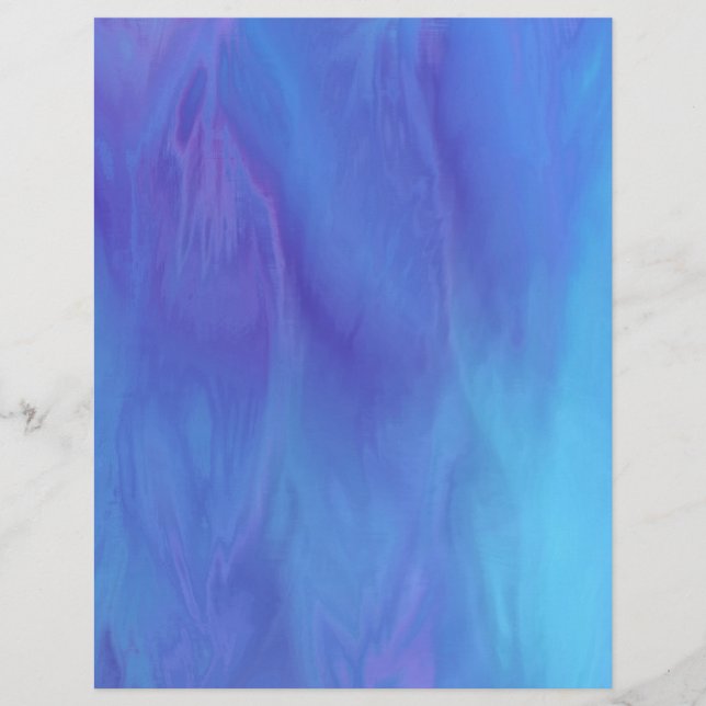 Blue Skies Bulk Scrapbook Paper Pages (Front)