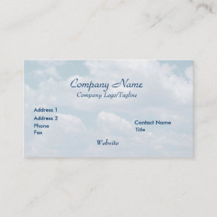 'Blue Skies'  Business Card