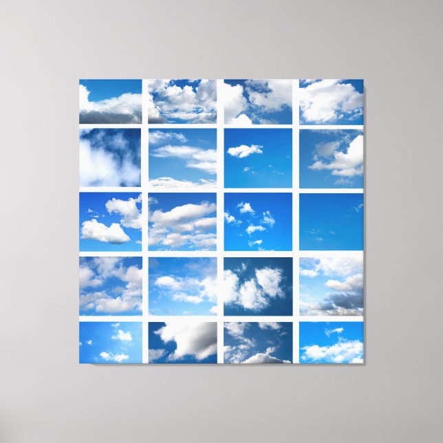 Blue skies canvas print (Front)