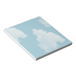 Blue Skies Clouds Notepad