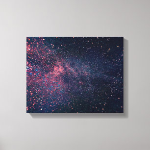 blue skies filled of stars canvas print