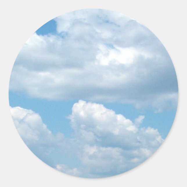 'Blue Skies'  Light Blue Stickers (Front)