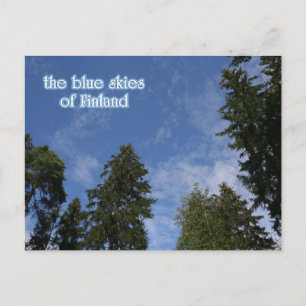 Blue Skies of Finland Postcard
