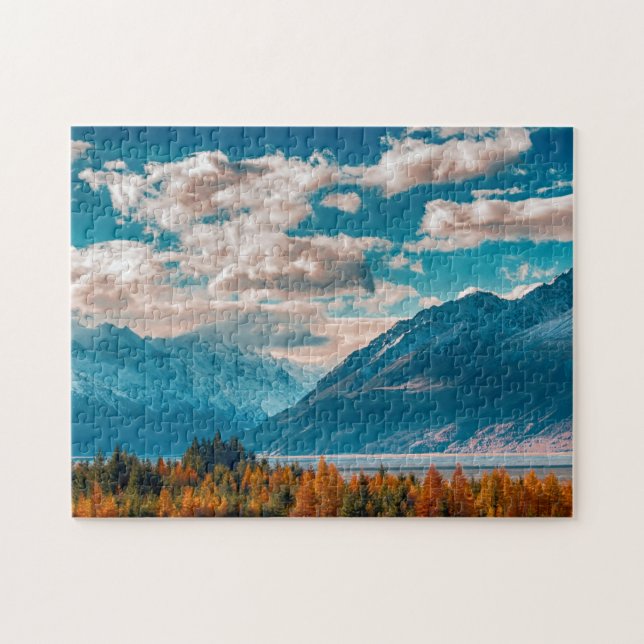 Blue Skies over Mountains Jigsaw Puzzle (Horizontal)