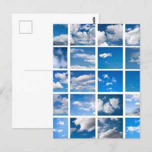 Blue skies postcard