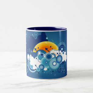 Blue Skies Two-Tone Coffee Mug