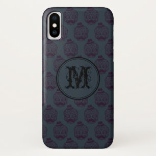 Blue Skull Halloween Personalized Monogram Case-Mate iPhone Case