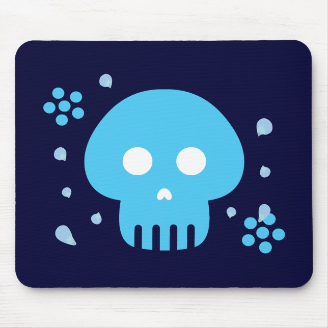 Blue Skull Mouse Pad (Front)