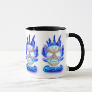Blue Skull Mug
