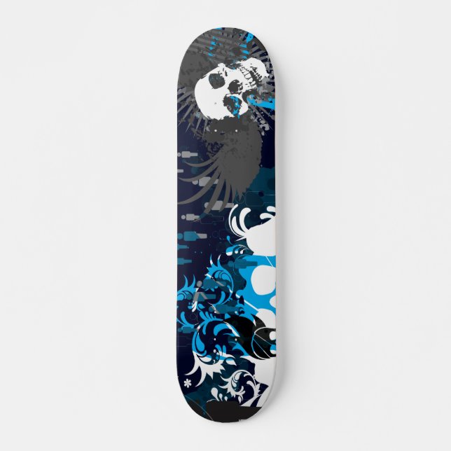 Blue Skull Skateboard (Front)