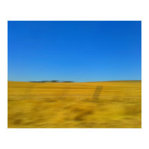 Blue Sky Abstract Landscape Print