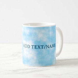 Blue Sky and Cloud Art Custom Coffee Mug