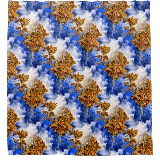 Blue Sky And Clouds Abstract Art Pattern  (Front)