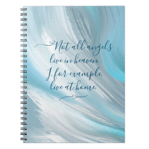 Blue Sky and Clouds Abstract Notebook
