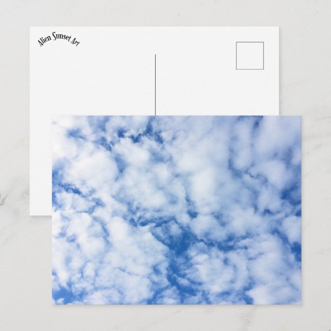 blue sky and clouds postcard (Front/Back)