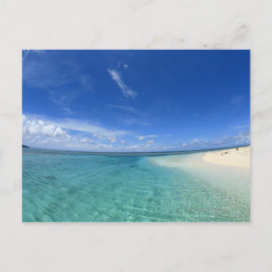 Blue sky and sea 6 postcard
