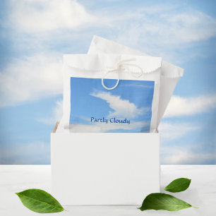 Blue Sky and White Cloud Customizable Favour Bag