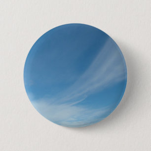 Blue sky and white clouds 2 inch round button