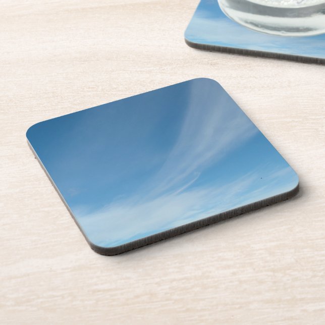 Blue sky and white clouds coaster (Left Side)