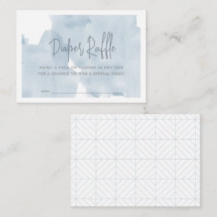 Blue Sky Baby Shower Diaper Raffle Ticket Enclosure Card