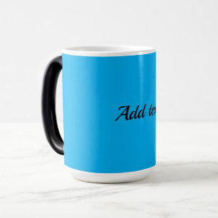 Blue, Sky Blue colour TEMPLATE, personalize, Magic Mug
