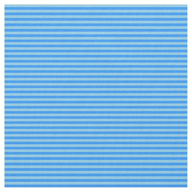Blue & Sky Blue Lines Fabric (Close Up)