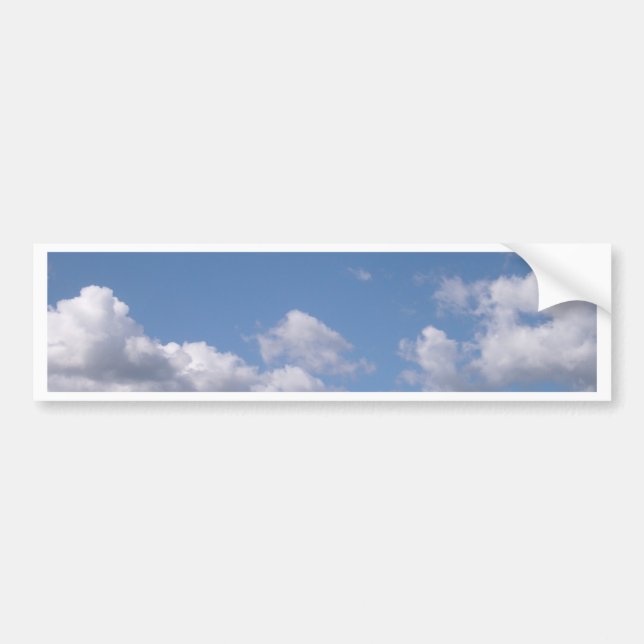 blue sky bumper sticker (Front)