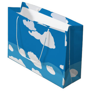 Blue Sky Cloud  Large Gift Bag