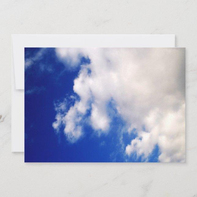 Blue Sky & Clouds Invitations (Front)