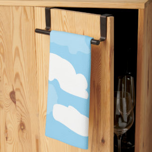 Blue Sky Clouds Kitchen Towel