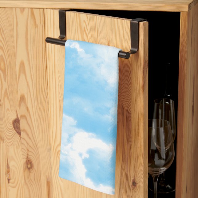 Blue Sky Clouds Kitchen Towel (Thirds Fold)