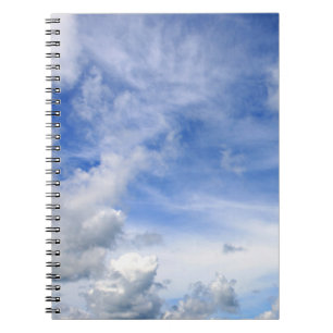 Blue Sky Clouds - Notepad Notebook